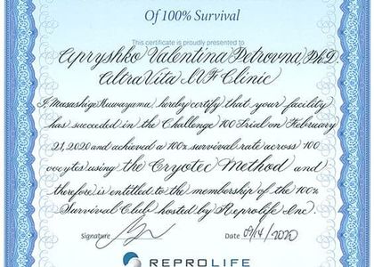 Сертификат Апрышко В. П.